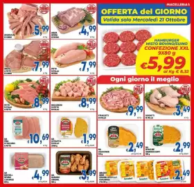Volantino DEM Pagina 5: Straccetti di pollo €9,99, Cosciotti di pollo €3,49