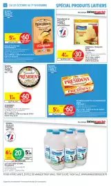 Catalogue Intermarché Contact page 12: Pâturages Emmental Français €2,82, PRÉSIDENT Beurre plaquette gastronomique doux €5,43