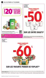 Catalogue Intermarché Contact page 2: 2 DU 20 OCTOBRE AU 1ER NOVEMBRE À MINIMA EN AVANTAGE CARTE✶✶ % SUR UN RAYON 120* Inter