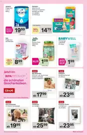 Bipa Flugblatt Seite 6: Cewe Fotokissen €25,99, Billa bio Bircher Müsli €1,09