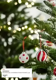 IKEA Prospekt Seite 2: Neu VINTERFINT Baumschmuck, verschiedene Muster/rot/weiß, 6 cm €12.99