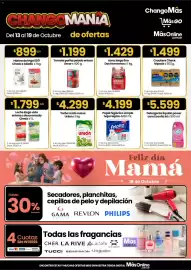 Catálogo Changomas semana 42 Página 1: Arcor tomate perita pelado entero €299.750,00, Union yerba mate suave €355.289,00