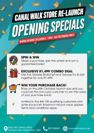 Verimark catalogue Page 2: CANAL WALK STORE RE-LAUNCH OPENING SPECIALS GRAND OPENING EXCLUSIVES - FIRST 100 CUSTOMERS ONLY!