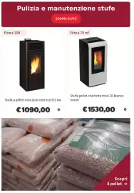 Volantino Bricocenter Pagina 15: Stufa pellet charlotte mod.10 bianco krone €1.530,00