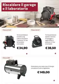 Volantino Bricocenter Pagina 16: Termoventilatore assiale ciclonico €38,50, Generatore aria calda inox 10 kw gpl €149,00