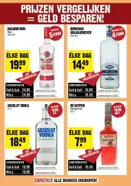Dirck 3 folder week 42 Pagina 12: Absolut Vodka €18,49, De Kuyper Passion Fruit €7,99