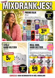 Dirck 3 folder week 42 Pagina 13: Real cool hard seltzer €0,99, Premix blik €3,50