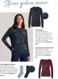 Tchibo Prospekt Seite 10: Sterne gehen immer 2 Paar Rippstrick-Socken Verstärkte Spitze und Ferse. 57% Polyester, 20%