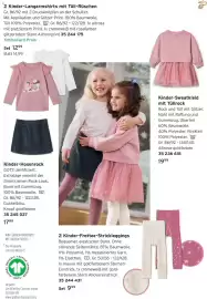 Tchibo Prospekt Seite 5: = 2 Kinder-Langarmshirts mit Tüll-Rüschen Gr. 86/92 mit 2 Druckknöpfen an der Schulter. Mit