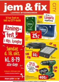 Jem & fix tilbudsavis uge 43 Side 1: Day sandwich toaster €50,00, Belinno toilettepapir eller køkkenrulle €25,00