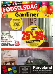 Farveland tilbudsavis Side 2: FARVELAND FEJRER FØDSELSDAG Gardiner MÅL SELV ELLER RULLEGARDINER PLISSÉGARDINER LAMELGARDINER