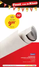 Brico folder Pagina 8: Vliesbehang concrete mat/beton mat €9,99