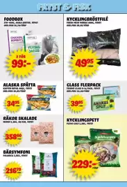 Nelins reklamblad vecka 42 Sida 11: Glass flerpack €39,95, Alaska spätta €34,95