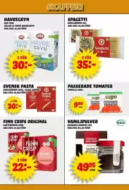 Nelins reklamblad vecka 42 Sida 7: Minella passera tomater €9,90, Khoisan gourmet vaniljpulver €49,95