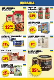 Nelins reklamblad vecka 42 Sida 8: Smörbult i tomatsåst €25,00, Bepec sås mexicana €12,90