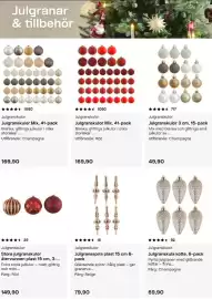 Clas Ohlson reklamblad Sida 4: Julgranskulor Mix €169,90, Julgranskulor Julgrannsspira plast 15 cm 6-pack €79,90