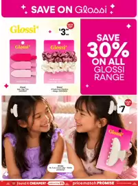 Toymate catalogue Page 28: Glossi Hair Clip Trio €3,50, Glossi Hair Elastics - Beige €3,50