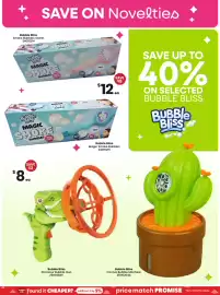 Toymate catalogue Page 30: Bubble Bliss Smoke Bubbles Sweet €12,00, Bubble Bliss Magic Smoke Bubbles €12,00