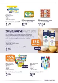 Van Hoeckel folder Pagina 5: Almhof volle kwark €2,46, De Rooie Hen scharrelei bruin M €11,69