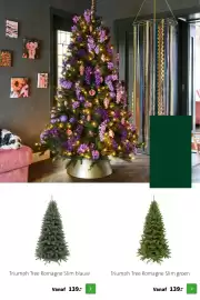 Intratuin folder | Kerst Pagina 4: Artis home away From HOME Triumph Tree Romagne Slim blauw Triumph Tree Romagne Slim groen