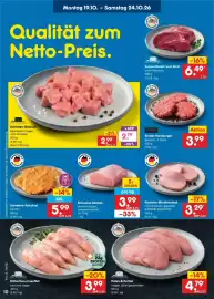 Netto Marken-Discount DE folder week 43 Pagina 10: Gut Ponholz Schinken-Gulasch €2,79, Kasseler-minutensteak €3,29