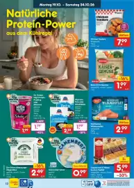 Netto Marken-Discount DE folder week 43 Pagina 12: Gutes Land Camembert leicht €0,99, Beste Ernte Kaiser-Gemüse €1,99