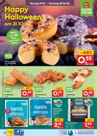 Netto Marken-Discount DE folder week 43 Pagina 22: Backstube Laugenstange €0,35, Wasa Knäckebrot €1,99