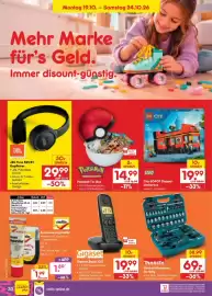 Netto Marken-Discount DE folder week 43 Pagina 40: Pokemon Pokeball Tin-Box €14,99, LEGO City 60407 Doppeldeckerbus €19,99