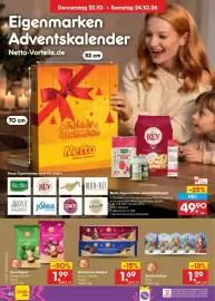 Netto Marken-Discount DE folder week 43 Pagina 54: Milchcreme-Gebäck €1,69, Rentier Kulisse €1,29
