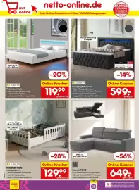 Netto Marken-Discount DE folder week 43 Pagina 66: JUSKYS Kinderbett Naya €129,99, M. Ecksofa TOKIO €649,00