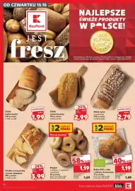 Kaufland gazetka tydzień 42 Strona 26: Bułka BIO z chia i złotym siemieniem €1,19, Chałka z kruszonką ręcznie zawijana €3,99
