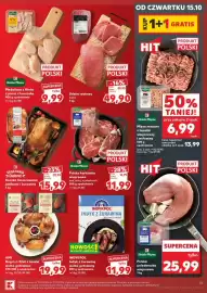 Kaufland gazetka tydzień 42 Strona 31: Polska polędwiczka wieprzowa Stoisko Mięsne €25,99, Udziec wołowy kulka €49,90