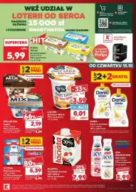 Kaufland gazetka tydzień 42 Strona 39: FLORA Tłuszcz do smarowania różne rodzaje €5,99, ŁACIATA Śmietana 18% tł €3,59