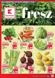Kaufland gazetka tydzień 42 Strona 4: Polska sałata lodowa K-Stąd Takie Dobre €3,49, Polska rzodkiewka €1,79