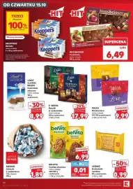 Kaufland gazetka tydzień 42 Strona 46: Herbatniki maślane Leibniz €0,99, Czekolada mleczna Lindt Classic Recipe €8,99