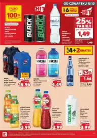 Kaufland gazetka tydzień 42 Strona 49: Oshee Woda witaminowa €4,49, Kinga Pienińska Woda mineralna €1,49