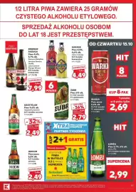 Kaufland gazetka tydzień 42 Strona 51: Łomża Piwo 5,7%, 6% alk. jasne, Pils €2,99