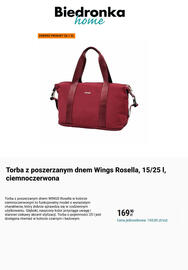 Biedronka gazetka Strona 10: Torba z poszerzanym dnem Wings Rosella, 15/25 l, ciemnoczerwona €169,90