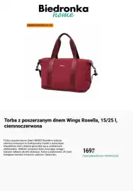 Biedronka gazetka Strona 10: Torba z poszerzanym dnem Wings Rosella, 15/25 l, ciemnoczerwona €169,90