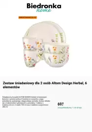 Biedronka gazetka Strona 4: Zestaw śniadaniowy dla 2 osób Altom Design Herbal, 6 elementów €69,90