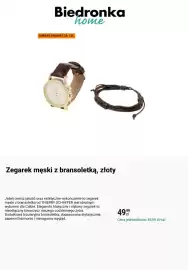 Biedronka gazetka Strona 6: Zegarek męski z bransoletką, złoty €49,99