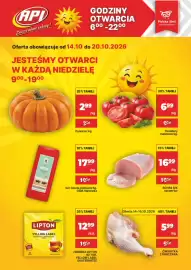 API MARKET gazetka tydzień 42 Strona 1: Herbata Lipton Yellow Label €12,99, Ser Gouda z Hajnówki €17,99