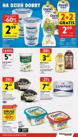 Intermarche gazetka tydzień 42 Strona 21: Activia Fibre €5,99, Müller milch Shake €3,49