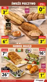 Intermarche gazetka tydzień 42 Strona 23: Bagietka wieloziarnista NOWEL €3,49, Bajgle DAN CAKE Classic €6,99