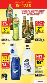 Intermarche gazetka tydzień 42 Strona 5: Żel pod prysznic NIVEA €13,75, Piwo ŻUBR jasne €2,49
