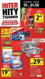 Intermarche gazetka tydzień 42 Strona 6: Prosze do prania Bryza €19,99, Coca-Cola, Fanta, Sprite €2,69
