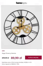 Home&You gazetka tydzień 42 Strona 10: Zegar ścienny Matrola €89,99