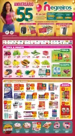 Folheto Negreiros semana 42 Página 1: Pão Hambúrguer Master Pães €7,99, Costelinha Suína Cong kg €25,99