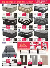Bradlows catalogue Page 5: Restonic Magnolia Queen 152cm Base Set €8.499,95, Sealy Rossi Queen 152cm Base Set €10.999,95