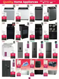 Bradlows catalogue Page 7: DEFY 60cm Kitchenaire Stove €5.999,95, DEFY 14Kg Grey Top Loader DTL160 €6.399,95